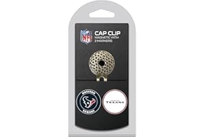 Team Golf NFL Clip pour Casquette de Golf avec 2 marqueurs de Balle magnétiques en émail Double Face Amovibles, se Fixe Facilement aux Chapeaux