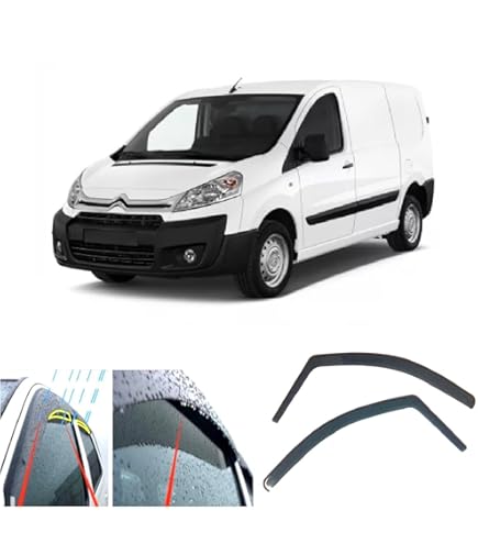 Deflettori D'Aria Anteriori Per Citroen Jumpy 1994-2006 - Grigio, Montaggio Ad Incastro - Foto 8