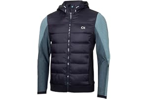 Calvin Klein Mens Dynamo Hooded Performance Stretch Fabric Golf Jacket