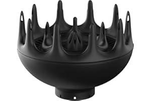 Xtava Black Orchid Hair Diffuser - for Blow Dryers with 1.8 inch Diameter Nozzle