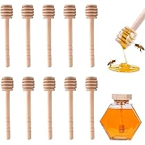 10 Cucchiaini In Legno Per Miele - Mini Mestoli Da 10 Cm Per Barattoli - Ideali Per Colazione, Regali E Fai Da Te - Foto 5