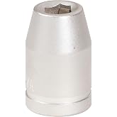 KS Tools 3/8 Inch Adaptor Socket for Bits 1/4 Inch with Clamping Ring 20.3 cm
