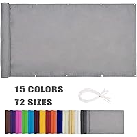 Moboo Balkon Sichtschutz PB2 PES blickdichte Balkonumspannung mit Ösen und Kabelbinder 8 Tage geliefert - in div.5…