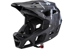 SHUAIGUO Full Face Mountain Bike Helmet Adult Racing Downhill MTB Helmet for Men/Women Adult Mountain Bike Helmet with Visor Over 31 Vents Head Circumferences of 59-61cm Bike Helmet