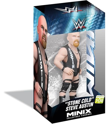 Figurine MINIX WWE AJ Styles – 12 Cm De Pur Catch, Sous Licence Officielle, PVC De Qualité, Boîte D'exposition Incluse