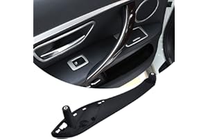 LIMBQS Poignée de porte de voiture noire pour BMW Série 3 4, poignées intérieures de panneau de porte BMW F30 F31 F32 F33 F34 F36 F80 (avant gauche)