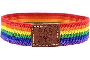 LEIPZA LGBT Armband Regenbogen Stretcharmband elastisch CSD Pride Lesbian Gay Queer Bändchen | Geschenk für Frauen Männer