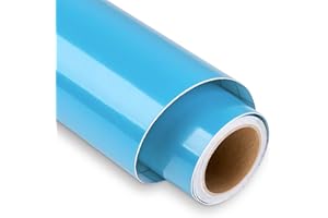 Lya Vinyl 5FT vinilo adhesivo Azul para Cricut - Rollo de Vinilo Azul de 30,5 x 153 cm, Vinilo Adhesivo para Exteriores para Pegatinas Decorativas y Decoración de Fiestas
