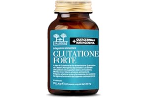 Glutatione Forte Salugea - Integratore 100% Naturale - Con Glutatione Ridotto, Quercetina, Naringenina, Selenio e OxiP®