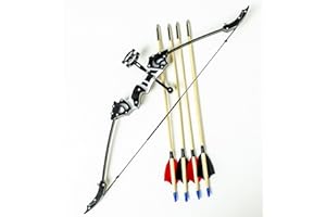 TIETHEKNOT Bogenschießbogen-Set Recurve-Bogen Doppelzielbogen Jagdbogen Compoundbogen-Katapult RH/LH für Jagd-Schießübungen Bogenschießen Unterhaltungsspaß (Double Aiming Bow)