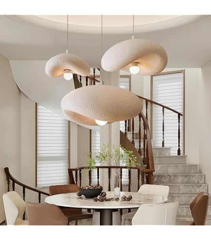 TMKOO Creatieve Wabi-sabi Hanglamp Wolken E27 Moderne Wolkenkroonluchter Wit Eettafel Hanglamp Interieur Verlichting Verstelbaar Home Decoratie Voor Eetkamer Keuken Eiland Licht(30cm