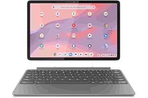 Lenovo Duet Chromebook 11” FHD+ (1920x1200), MediaTek Kompanio 838, RAM 8GB, Memoria 128GB, Schermo Touch, Digital USI Pen 2, Chrome OS, Folio Stand e Tastiera, Compatibile con Microsoft 365