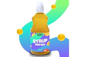 ‎BUBBLEMANIA Bubble Mania Frucht Bubble Tea Sirup für Bubble Tea – Mango Sirup für Bubble Tea | Getränke Sirup für Cocktails, Bubble Tea, Eis & Kuchen | 500 ml