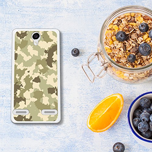 WoowCase Funda ZTE Blade L7   ZTE Blade L7   Funda Silicona Gel Flexible Camuflaje Militar Verde  Carcasa Case TPU Silicona - Transparente