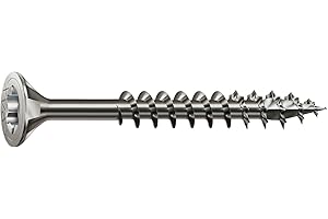 Spax T-Star Plus – śruba uniwersalna, z łbem stożkowym, T, 4 cięte, gwint częściowy, stal nierdzewna A2, 1.4567 – 0197000350303, 0197000601003