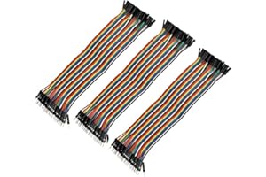 Aihasd 120P 30CM 1P-1P 40-Pin cavetti Jumper da Maschio a Femmina per Cavo Test Circuito Breadboard