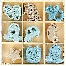 Décorations Bébé Knorr Prandell - Lot De 45 Pièces En Bois | Naissance, Baptême, Scrapbooking