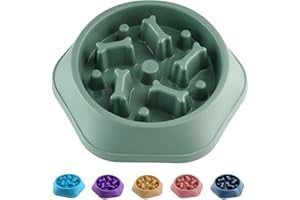 CAISHOW Slow Feeder Dog Bowl Slow Food Feeding Pet Bowl Slow Eating Healthy Design for Small Medium Size Dogs