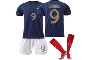 CHMORA PSG Maillot de Foot Enfant et Homme 22/23 Nouveau Equipe de Paris Football, Nr.10 Soccer Jersey Ensemble Sport Garcon Tee Shirt, Football Ensemble Garçons, Short et Chaussettes PSG Vêtements