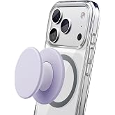 Encased Foldable Magnetic Phone Grip (Compatible with MagSafe) Comfortable Silicone Phone Holder for iPhone (Misty Lavender)