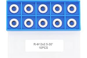 FomaSP 12 mm rund hårdmetallskärare, insats för träbearbetning, träbearbetningsverktyg, paket med 10 (10)