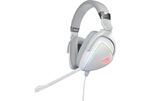 ASUS ROG Delta RGB Gaming Headset with Hi-Res ESS Quad-DAC, Circular RGB Lighting Effect and USB-C Connector for PCs, Consoles and Mobile Gaming