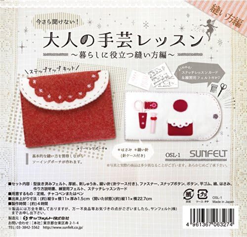Adult Handicraft Lesson Kit Sewing method useful for living