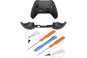 DEVINE CUSTOMZ DevineCustomz® Xbox Series S X Controller Lb Rb Bumper Button And Tool Kit Set Bundle Screwdriver Torx Pry Bar Black & White (Black)