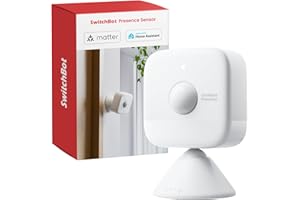 SwitchBot Smart mmWave Radar Bewegungssensor, Bluetooth Anwesenheitssensor mit dynamischer Erkennung, kompatibel mit Alexa, HomeKit & Apple Home über Hub, 2 Jahre Batterie
