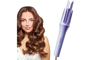 CAIFU Automatic Hair Curler - Curling Tongs 32mm with 3Temps Fast Heating Curling Iron 360° Rotating Professional Hair Curler for Long & Short Hair Styling