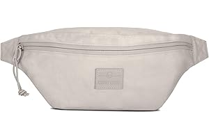 JOHNNY URBAN Torba na ramię dla kobiet i mężczyzn - Erik Small - torba biodrowa wykonana z przetworzonych butelek PET na festiwale, sport i podróże - wodoodporna, Piasek, Jeden rozmiar