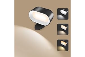 AISUO Wall Light, Touch & Remote Control Light, 7 Color Temperature & 5 Brightness Levels, 360 Degree Rotate Ball, Built-in 2500mAh Battery, Rechargeable Wall Light for Bedroom, Living Room.(Black)