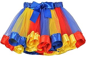 Flovel Gonna Tutu delle Donne Layered Rainbow Tulle Tutu Gonna Puffy Ballet Dance Gonne Festa di Natale Performance Festival Costume per Le Donne e Le Ragazze