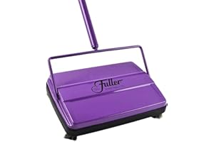 Fuller Brush 17032 Electrostatic Carpet & Floor Sweeper - 9" Cleaning Path - Lightweight - Ideal for Crumby Messes - Works On Carpets & Hard Floor Surfaces - Purple