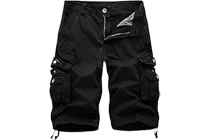 NVNV 2023 Short Cargo Coton Casual Lâche avec Poche Pantalon Court Short Homme Casual Lâche Sport Jogging Slim Fit Militaire Short de Sport Cargo Montagne Baggy Short Homme Bermuda Cargo de Travail