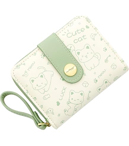 Portafoglio Donna Piccolo Con Ricamo Animale: Sottile, Protezione RFID E Portamonete Zip