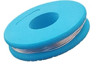 DecoPorex - Filo di Nichrome per Taglio a Caldo, Bobina per Polistirolo e Schiuma (0,25mm-15 mts)