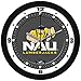 Produktbild NCAA Unisex Wanduhr, unisex - erwachsene Unisex Kinder herren, Northern Arizona Lumberjacks - Carbon Fiber Textured Wall Clock, Carbon Fiber, Einheitsgröße