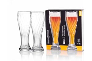 Ritzenhoff & Breker Vaso de Cerveza de Trigo Noa Juego de 2, Vaso de Cerveza de Trigo 500ml