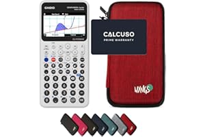 Casio Graph Math+ avec Housse de Protection WYNGS Incluse Rouge - Calculatrice Graphique - Pack de Base