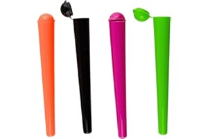 raupir Set Transporthülle zur sicheren Aufbewahung von normalen und konischen Zigaretten kein Knicken oder Brechen mehr wiederverwendbar wasserdicht Cone Holder Luftdicht Tubes (4)