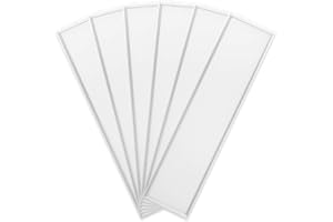 ‎OUBO OUBO [6er Pack zum Sparpreis] LED Panel 120x30cm 48W Deckenleuchte Naturweiß 5500 lumen, 4000K, dünn Ultraslim, Weißes Gehäuse, Wandleuchte für Wohnraum, Bad, Flur, Wand, Decke, Küchen