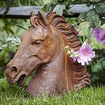 330cm Outdoor Garden Art Statue Ornament Sculpture Extra Large Rearing