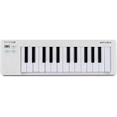 Arturia MicroLab MK3 - Kompakt 25 tuşlu hıza duyarlı MIDI denetleyici, iki dokunmatik şerit, akorlar modu, devam pedalı giriş