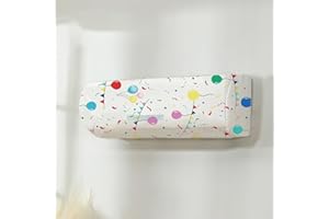 DYBOHF 2 Pezzi Copertura per Condizionatore d'Aria, Copertura del Condizionatore d'Aria Antipolvere, Antiumidità e Antiinsetto, Copertura Protettiva per Condizionatore d'Aria da Appendere All'Interno