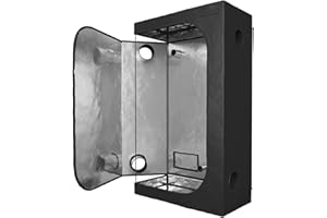 Tech-Garden Grow Tent 120 x 60 x 200 cm Hydroponic Grow Room Indoor Dark Box Lightproof Growing Cube