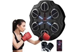 ‎PEELANMALL Peelanmall Smart Music Boxing Machine, LED Elektronische Boxmaschine mit Musik mit Bluetooth, 9 Geschwindigkeitsmodi und Zählmodus, Wandmontierte Boxautomat, Erwachsenen Kindern