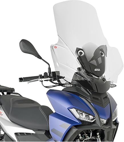 Parabrezza Classic Per Aprilia SR GT 125 2022 - In Plexiglass PMMA Trasparente, Misure 680x520 Mm