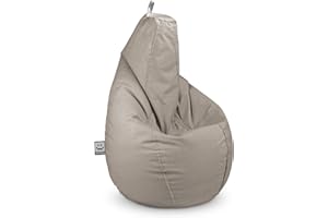 HAPPERS Puff Pera Naylim Mate Piedra XL para exterior e interior