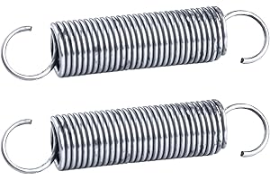 Tabanzhe 2 Pcs Dual Hook Extended Compressed Spring - Anti Rust Stainless Steel High Hard Spring, Universal in Electrical Appliances, Toy, Mechanical (50mm)